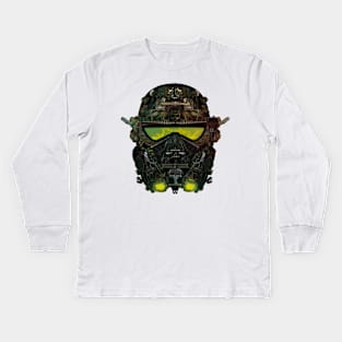 Death Trooper Kids Long Sleeve T-Shirt